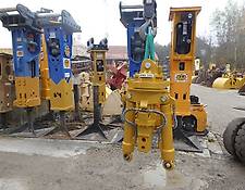 Liebherr - Greifer-Hydr./Dreheinheit orig. Liebherr GM 10 - geschraubt oder optional mit Zwischenrahmen gesteckt für 2 Bolzen - Bagger: 16t-24t - Tragkraft 4t-5t